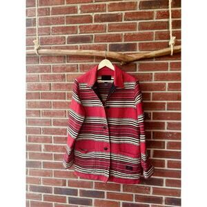Vintage Ralph Lauren Safari Blanket Barn Jacket Size Large